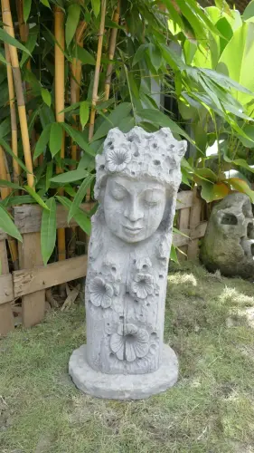 Product image of the product “Jadoo - Buddha Face, Relief tree, 80cm H | cast stone ”